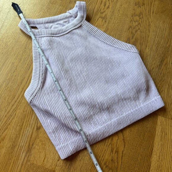 Aerie Light Purple Ribbed Crop Top Size Small - Picture 9 of 9